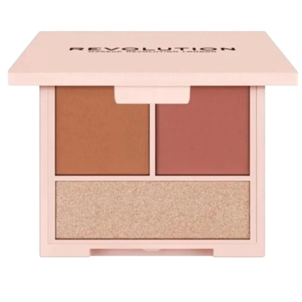 NIP Revolution Contour Powder Compact Palette Fair 7g Tan Rose Champagne